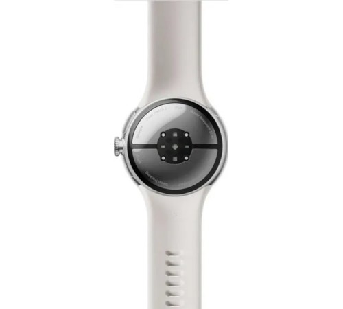 Умные часы Google Pixel Watch 2 LTE в серебристом корпусе и керамической ленте: модель из США