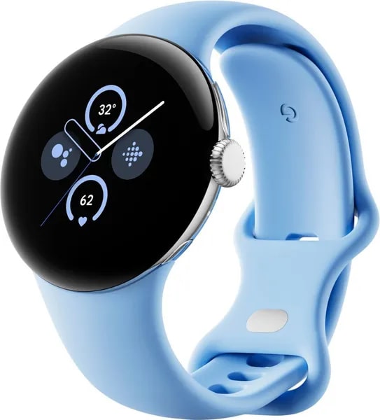 Умные часы Google Pixel Watch 2 LTE Polished Silver Case / Bay Band, US