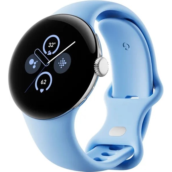 Умные часы Google Pixel Watch 2 LTE Polished Silver Case / Bay Band, US 