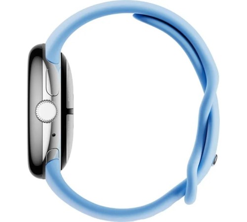 Умные часы Google Pixel Watch 2 LTE в серебристом корпусе и ремешке Bay — модель для США