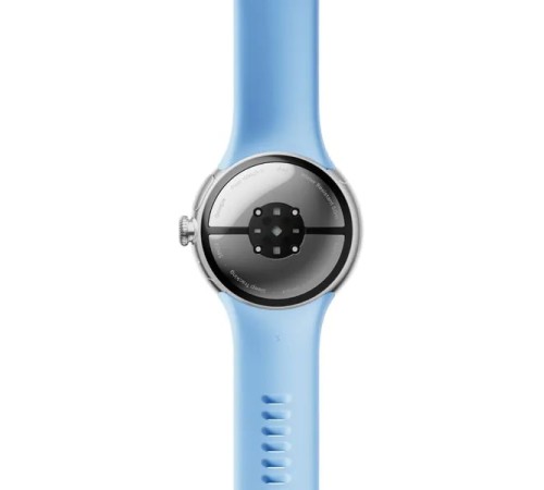 Умные часы Google Pixel Watch 2 LTE в серебристом корпусе и ремешке Bay — модель для США