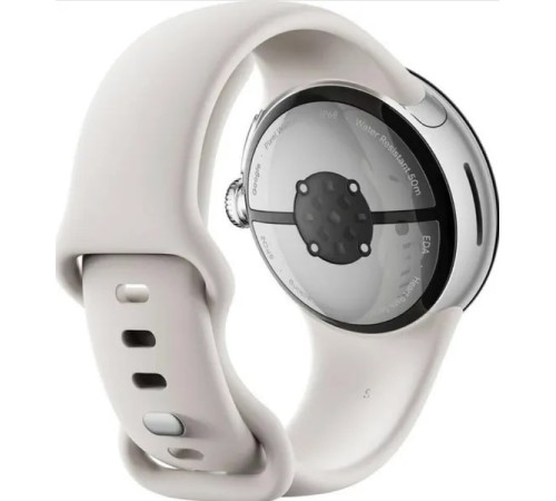 Умные часы Google Pixel Watch 2 LTE в серебристом корпусе и фарфоровой ленте: стиль и функциональность