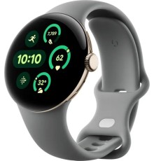 Умные часы Google Pixel Watch 3 WiFi 41 mm Champagne Gold Aluminum Case / Hazel Active Band, US