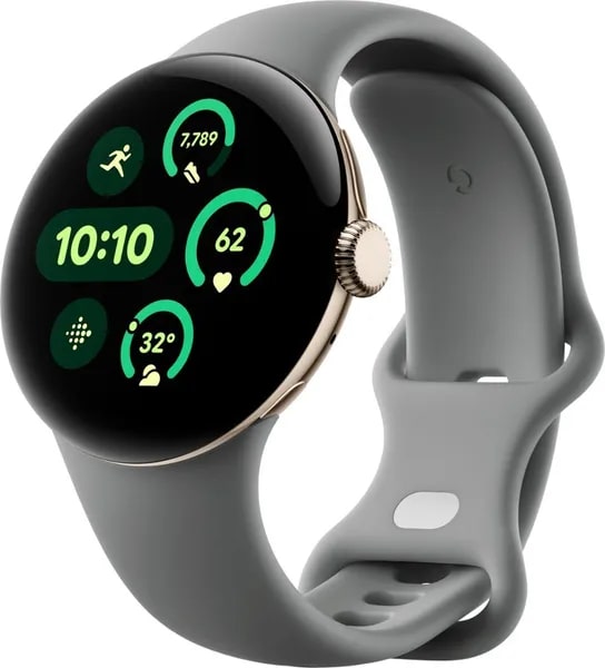 Умные часы Google Pixel Watch 3 WiFi 41 mm Champagne Gold Aluminum Case / Hazel Active Band, US