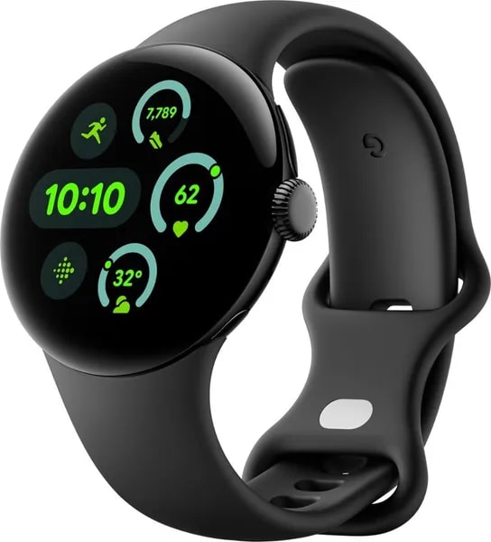 Умные часы Google Pixel Watch 3 WiFi 41 mm Matte Black Case / Obsidian Active Band, US