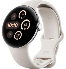Умные часы Google Pixel Watch 3 WiFi 41 mm Polished Silver Case / Porcelian Active Band, US