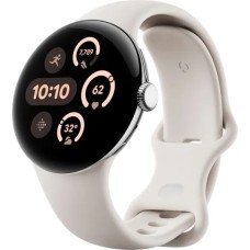 Умные часы Google Pixel Watch 3 WiFi 41 mm Polished Silver Case / Porcelian Active Band, US