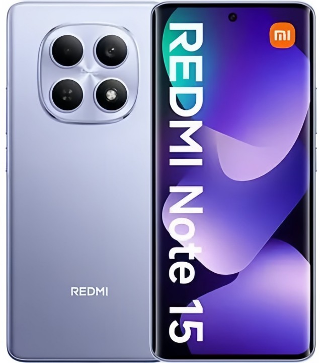 Смартфон Xiaomi Redmi Note 15 6/128 ГБ, 4G, NFС, Dual nano SIM, фиолетовый