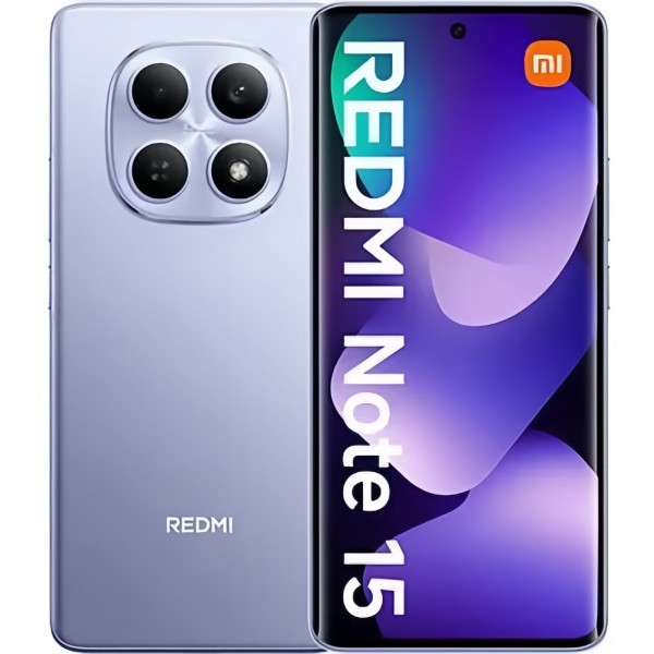 Смартфон Xiaomi Redmi Note 15 8/256 ГБ, 4G, NFС, Dual nano SIM, фиолетовый