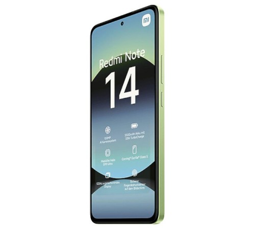 Смартфон Xiaomi Redmi Note 14 8/256 ГБ EU — зелёный красавец с NFC и Dual nano SIM