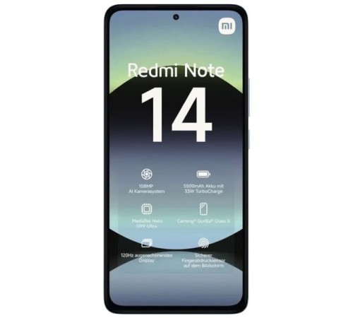 Смартфон Xiaomi Redmi Note 14 8/128 ГБ: мощный выбор в синем цвете с поддержкой 4G и NFC