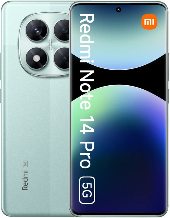 Смартфон Xiaomi Redmi Note 14 Pro 12/512 ГБ GB, 5G, NFC, NanoSIM + nanoSIM/eSIM, зеленый