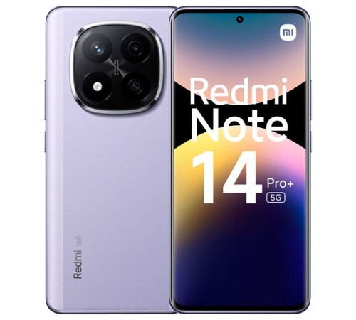 Смартфон Xiaomi Redmi Note 14 Pro Plus 12/256 ГБ, 5G, NFC, NanoSIM + nanoSIM/eSIM, фиолетовый