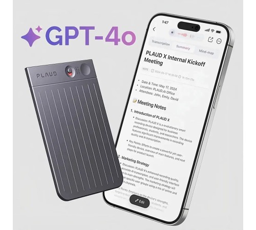 Цифровой диктофон Plaud Note с поддержкой ChatGPT: модель Starlight