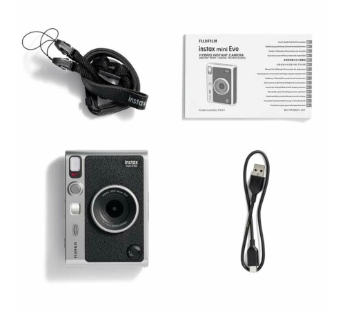 Fujifilm Instax Mini Evo Black: фотоаппарат моментальной печати