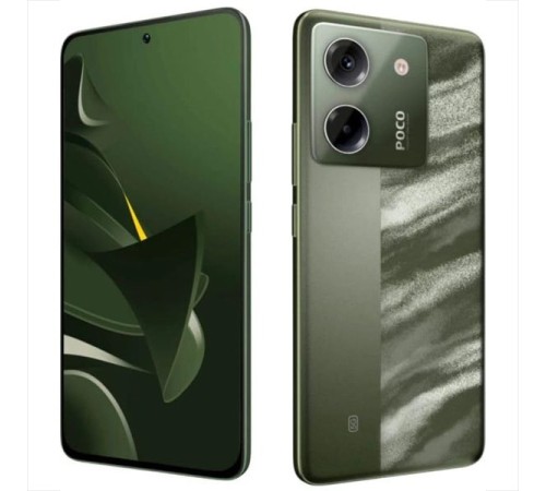 Смартфон POCO M7 Pro 5G 12/256GB Olive Twilight — стильный и мощный гаджет в зелёном цвете.