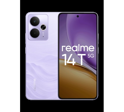 Смартфон Realme 14T 8/128 ГБ, Dual nano SIM, фиолетовый