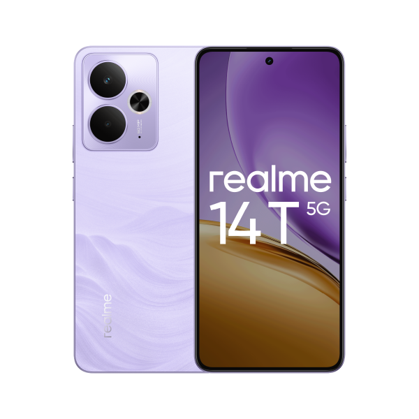 Смартфон Realme 14T 8/256 ГБ, Dual nano SIM, фиолетовый