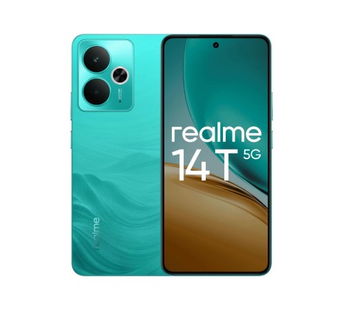 Realme 14T 8/256 ГБ RU в зелёном цвете: мощный смартфон с Dual nano SIM