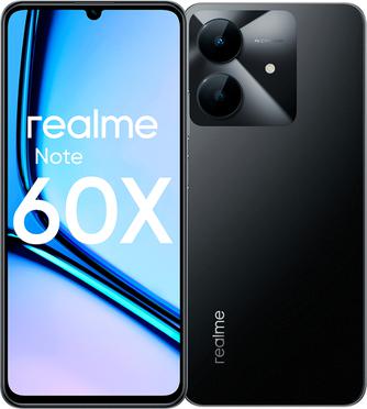 Смартфон Realme Note 60x 3/64GB Dual nanoSIM, RU, черный