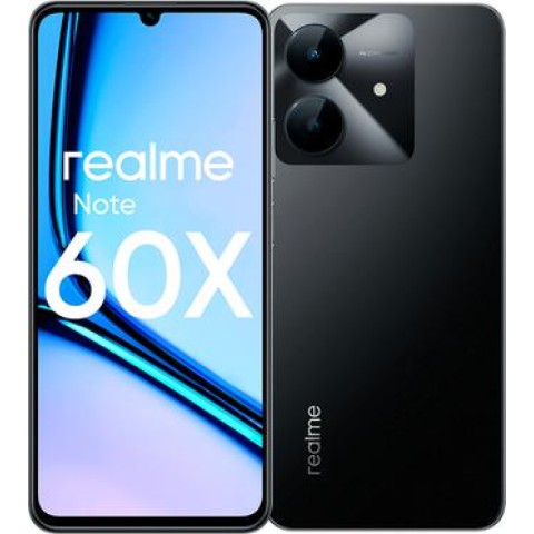 Смартфон Realme Note 60x 3/64GB Dual nanoSIM, RU, черный