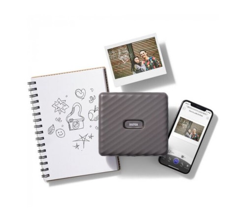 Портативный фотопринтер Fujifilm Instax LINK WIDE серый