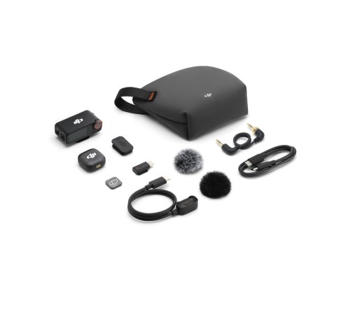 Беспроводной микрофон DJI Mic 3 (1 TX + 1 RX), черный