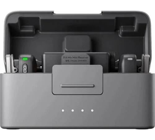 Беспроводной микрофон DJI Mic mini (2 TX + 1 RX+Charging Case), черный