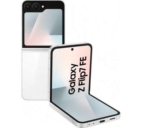 Смартфон Samsung Galaxy Z Flip7 FE 8/128 ГБ, Dual: nano SIM + eSIM, белый