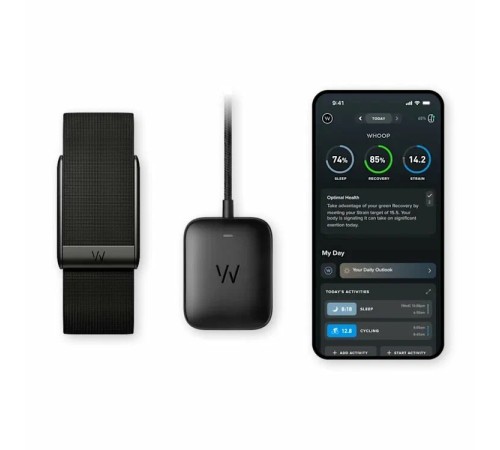 Фитнес-браслет Whoop 5.0 One, черный, с подпиской на 12 месяцев
