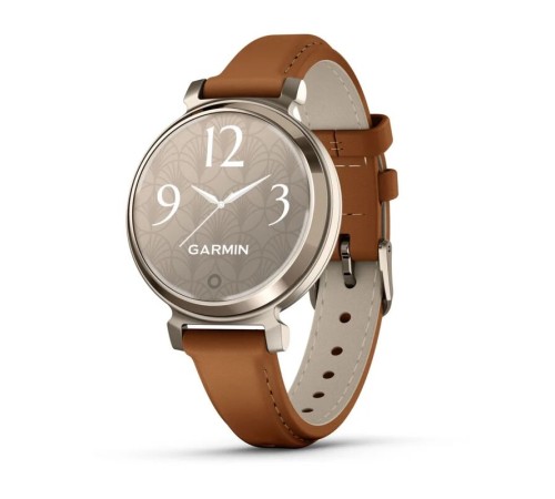 Умные часы Garmin Lily 2 Classic Cream Gold with Tan Leather Band (010-02839-02)