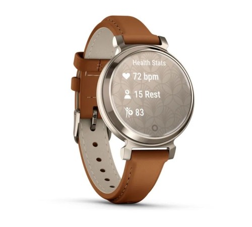 Умные часы Garmin Lily 2 Classic Cream Gold with Tan Leather Band (010-02839-02)