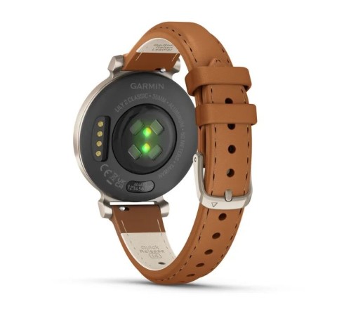 Умные часы Garmin Lily 2 Classic Cream Gold with Tan Leather Band (010-02839-02)