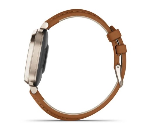 Умные часы Garmin Lily 2 Classic Cream Gold with Tan Leather Band (010-02839-02)