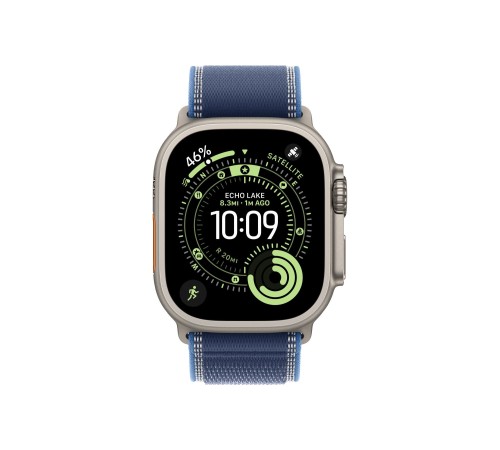 Умные часы Apple Watch Ultra 3 (2025) GPS + Cellular, 49 мм, Natural Titanium Case with Blue/Bright Blue Trail Loop, S/M