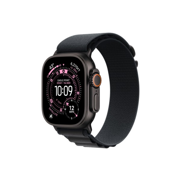 Умные часы Apple Watch Ultra 3 (2025) GPS + Cellular, 49 мм, Black Titanium Case with Black Alpine Loop, L (MF0X4)