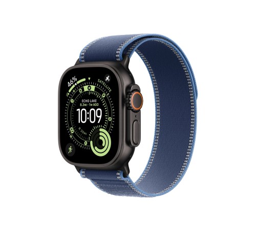 Умные часы Apple Watch Ultra 3 (2025) GPS + Cellular, 49 мм, Black Titanium Case with Blue/Bright Blue Trail Loop, M/L