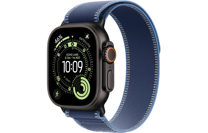Умные часы Apple Watch Ultra 3 (2025) GPS + Cellular, 49 мм, Black Titanium Case with Blue/Bright Blue Trail Loop, M/L