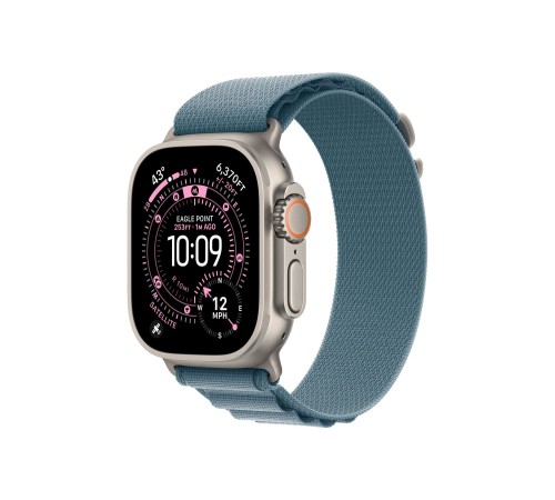 Умные часы Apple Watch Ultra 3 (2025) GPS + Cellular, 49 мм, Natural Titanium Case with Light Blue Alpine Loop M