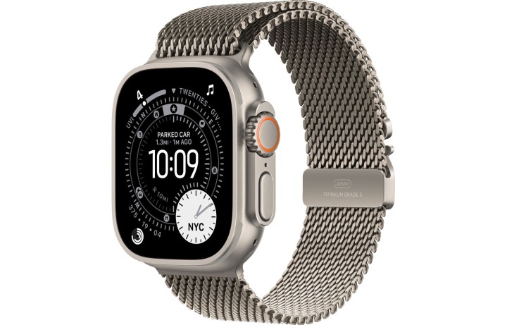 Умные часы Apple Watch Ultra 3 (2025) GPS + Cellular, 49 мм, Natural Titanium Case with Natural Titanium Milanese Loop, L