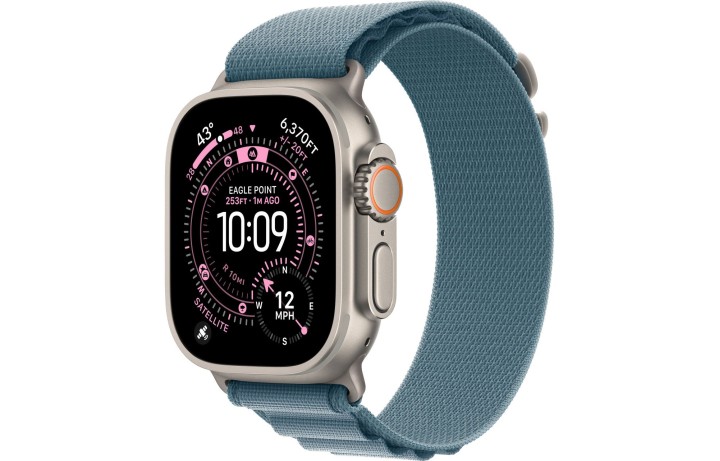 Умные часы Apple Watch Ultra 3 (2025) GPS + Cellular, 49 мм, Natural Titanium Case with Light Blue Alpine Loop L