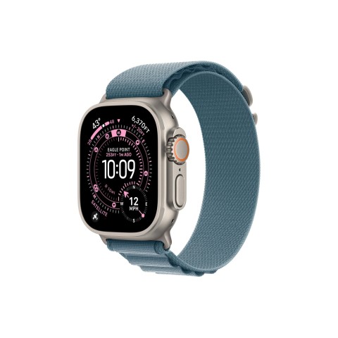 Умные часы Apple Watch Ultra 3 (2025) GPS + Cellular, 49 мм, Natural Titanium Case with Light Blue Alpine Loop S