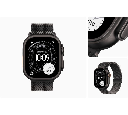 Умные часы Apple Watch Ultra 3 (2025) GPS + Cellular, 49 мм, Black Titanium Case with Black Titanium Milanese Loop, L