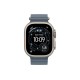 Умные часы Apple Watch Ultra 3 (2025) GPS + Cellular, 49 мм, корпус из бежевого титана, ремешок Ocean Band синего цвета