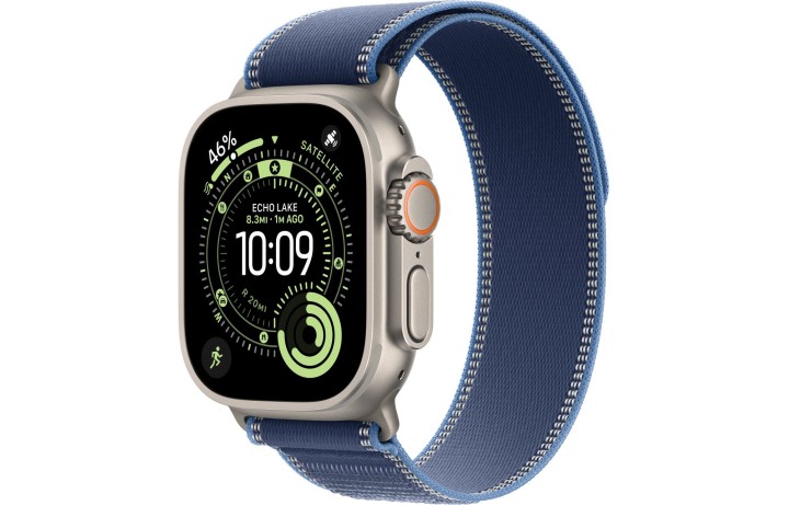 Умные часы Apple Watch Ultra 3 (2025) GPS + Cellular, 49 мм, Natural Titanium Case with Blue/Bright Blue Trail Loop, M/L