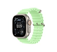 Умные часы Apple Watch Ultra 3 (2025) GPS + Cellular, 49 мм, Natural Titanium Case with Neon Green Ocean Band