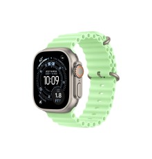 Умные часы Apple Watch Ultra 3 (2025) GPS + Cellular, 49 мм, Natural Titanium Case with Neon Green Ocean Band