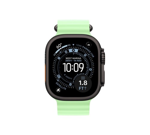 Умные часы Apple Watch Ultra 3 (2025) GPS + Cellular, 49 мм, Black Titanium Case with Neon Green Ocean Band