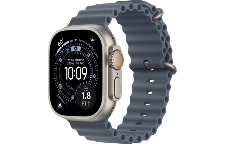 Умные часы Apple Watch Ultra 3 (2025) GPS + Cellular, 49 мм, Natural Titanium Case with Anchor Blue Ocean Band