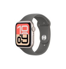 Умные часы Apple Watch SE 3 (2025) 44mm Starlight Aluminum Case with Stone Gray Sport Band  M/L